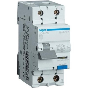 HAGER ADC910D Wył. RP+WNP 2/B10A/30mA AC