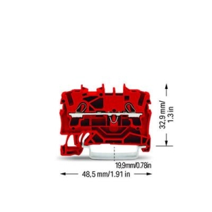 WAGO TOPJOBS złączka 2-przewodowa 2,5 mm2 czerw.-10482