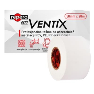 REPERO 611 Taśma Ventix biała 50mmx20m