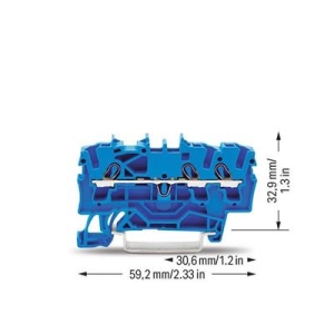 WAGO TOPJOBS złączka 3-przewodowa 2,5 mm2 nieb.-13768