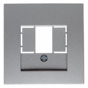 B-Kw./B.1/B.3/B.7 Glas / Element centralny do gniazd USB i gniazd głośnikowych aluminium