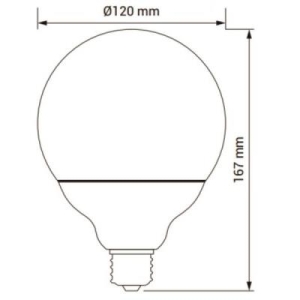 LED Żarówka E27 18W COMBO barwa ciepła-8066